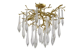 Потолочная люстра Crystal Lux REINA PL5 D600 GOLD PEARL