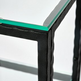 Кованый металлический консольный столик AllConsoles  1014-CB loft clear