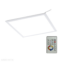 Светодиодная ультратонкая потолочная панель с пультом ДУ EGLO SALOBRENA-RGBW 33107
