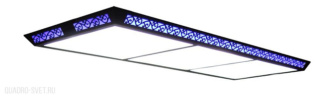Бильярдный светильник плоский  люминесцентный  «Flat II» (фиолетовая, 6 неон тр.) 2100x700x75 75.027.21.0
