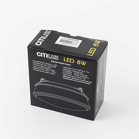 Встраиваемый светодиодный светильник CITILUX Дельта CLD6008Nz