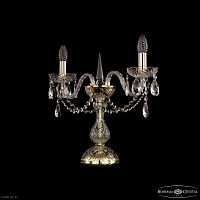 Настольная лампа с хрусталем Bohemia IVELE Crystal 1402L/2/141-39 G
