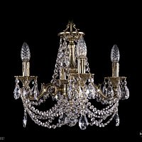 Литая подвесная люстра с хрусталем Bohemia IVELE Crystal 1707/4/125/C/GB