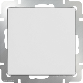 Перекрестный переключатель одноклавишный (белый) Werkel W1113001