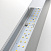 Линейный светодиодный подвесной односторонний светильник 128см 25Вт 4200К матовое серебро Elektrosta