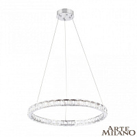 Подвесная хрустальная светодиодная люстра Arte Milano 311311/D600 NI