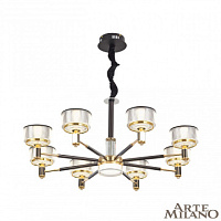 Большая светодиодная люстра Arte Milano 276210/8 BK/GD