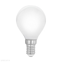Лампа светодиодная филаментная "Милки" P45, 4W(E14), 2700K, 470lm, опал. стекло EGLO LM_LED_E14 1160
