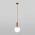 Подвесной светильник со стеклянным плафоном Eurosvet Bubble 50197/1 латунь