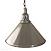 Бильярдный светильник на один плафон «Elegance» (серебристая чашка,серебристый плафон D35см) 75.011.01.0