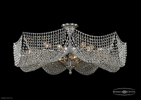 Хрустальная потолочная люстра Bohemia IVELE Crystal 77091/16+3/Ni Clear/1E