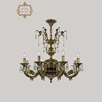 Хрустальная подвесная люстра Bohemia Art Classic 31.22.8.KR175SP.250IT.GB.Sp.Amber.Blue.1B