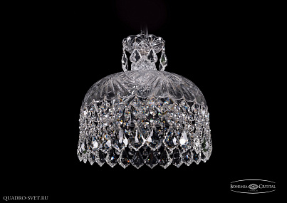 Хрустальный подвесной светильник Bohemia IVELE Crystal 7715/35/Ni/Leafs