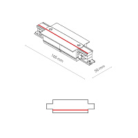 Коннектор прямой для 3-фазного шинопровода Nowodvorski Ctls Power 8685