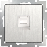 Телефонная розетка  RJ-11 (перламутровый рифленый) Werkel WL13-RJ-11
