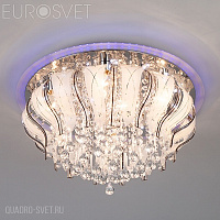 Люстра потолочная Eurosvet Soffite 80119/8 хром/синий+красный+фиолетовый