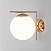 Настенно-потолочный светильник со стеклянным плафоном Eurosvet Frost 70153/1 латунь