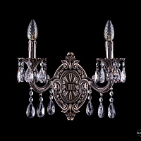 Бра литое с хрусталем Bohemia IVELE Crystal 1702B/2/175 A/NB