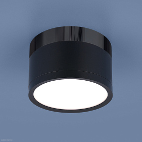 Накладной потолочный  светодиодный светильник Elektrostandard DLR029 10W 4200K черный матовый/черный
