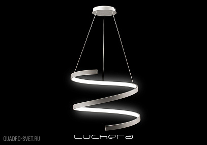 Подвесная светодиодная люстра Лючера Спираль Серебро TLES1-45-01-gr