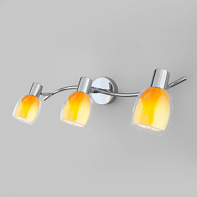 Настенный светильник со стеклянными плафонами Eurosvet Potpourri 20119/3 желтый