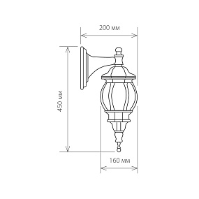 Уличный настенный светильник Elektrostandard 1001D черный / 9913-G (GL 1001D)