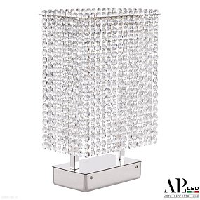 Хрустальная светодиодная настольная лампа APL LED Sicilia SH500.L1.25.A.Ni.4000