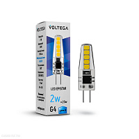 Лампа светодиодная Voltega G4 2W 220V 4000K прозрачная VG9-K1G4cold2W 7145