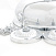 Бильярдный светильник на три плафона «Crown» (серебристая штанга, серебристый плафон D38см) 75.015.03.0