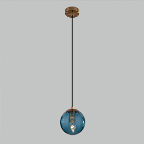 Подвесной светильник со стеклянным плафоном Eurosvet Juno 50207/1 синий