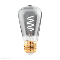 Лампа светодиодная ST48, 4W(E27), 2000K, 100lm, дымчатый EGLO LM_LED_E27 110196