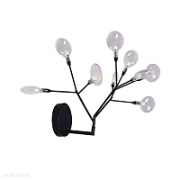 Бра Crystal Lux EVITA AP9 BLACK/TRANSPARENT