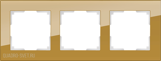 Рамка на 3 поста (бронзовый) Werkel WL01-Frame-03