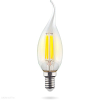 Лампа светодиодная Voltega E14 9Вт 2800K прозрачная VG10-CW35E14warm9W-F 7132
