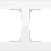 Рамка на 2 поста (белый,стекло) Werkel WL01-Frame-02