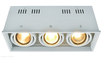 Встраиваемый точечный светильник Arte Lamp CARDANI A5942PL-3WH