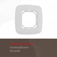 Рамка из поликарбоната на 1 пост 505.05-1.white Arte Milano