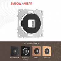 Вывод кабеля 202.49-1.black Arte Milano
