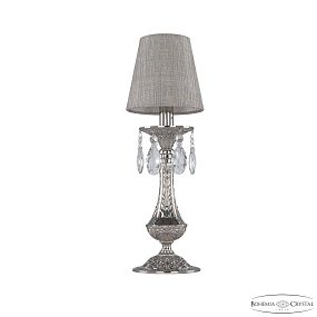 Настольная лампа с хрусталем Bohemia Ivele Crystal Florence 71100L/1 Ni ST2