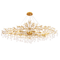 Большая люстра Crystal Lux REINA V2 SP16 L1500 GOLD PEARL
