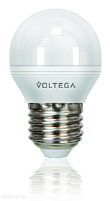 Лампа светодиодная диммируемая Шар Voltega Е27 4000К 6W VG2-G2E27cold6W-D