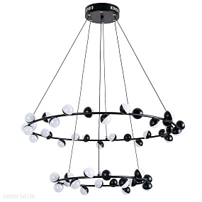Большая светодиодная люстра Arte Lamp DEXTER A3619SP-48BK