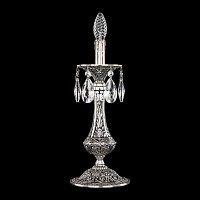 Настольная лампа с хрусталем Bohemia Ivele Crystal Florence 71100L/1-37 NB