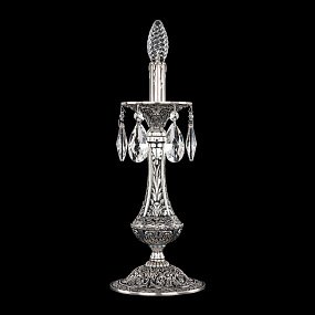 Настольная лампа с хрусталем Bohemia Ivele Crystal Florence 71100L/1-37 NB