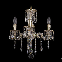 Литая подвесная люстра с хрусталем Bohemia IVELE Crystal 1707/3/125/B/GW