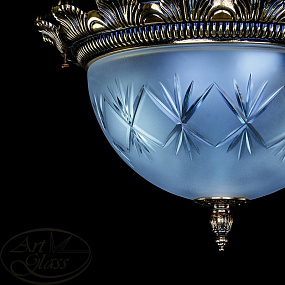 Потолочный светильник ARTGLASS LEA II. BRASS ANTIQUE