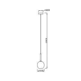 Подвесной светильник Zumaline MONIC MD1629-1/COPPER