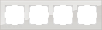 Рамка на 4 поста (дымчатый,стекло) Werkel WL01-Frame-04