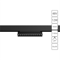 Магнитный трековый светильник Arte Lamp LINEA A4668PL-1BK