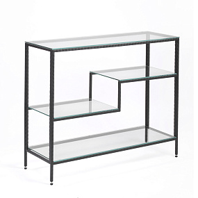 Кованый металлический консольный столик AllConsoles  1011-CB loft clear